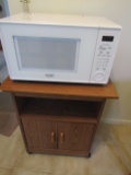 Sharp Carousel Microwave and Rolling Stand