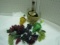 Wine Bottles and Grapes