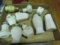 Antique/Vintage Milkglass Shakers and Napkin Holder