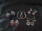Vintage Lot of Silver Earrings, Some Stamped 925