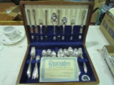 Wm. Rogers Mfg. Extra Silver Plated Flatware Setin Box with Certificate