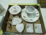 Vintage Handpainted China Milkglass