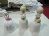 Lot of 3 Vintage Precious Moments Bells