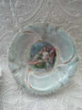 Large Antique Portrait Scene Bowl