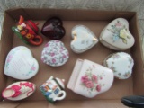 Lot of 10 Vintage Trinket Boxes, 1 Musical