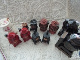 Vintage Pot Belly Stove Shakers and Bookends