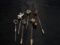 Vintage Stick Pins Enamel, Dangle Acorn, Owl