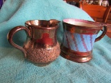 Lot of 2 Anitque / Vintage Luster Ware Mug and Pitcher