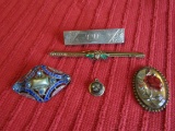 Victorian Brooch and Roman Pendent