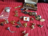 Vintage Lot of Tie Clips and Cuff Links