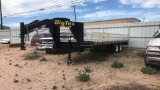 20' Flatbed Gooseneck Trailer W/sideboards