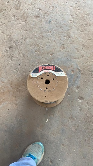Roll of 14 gauge galvanized electric fence wire