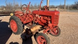 Farmall A tractor with Mower deck, Moeboard, cultr