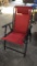 Red lawn chair