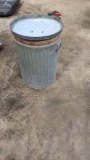 Aluminum trash can