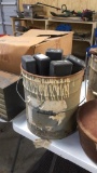 Bucket of welding rods & rod holders