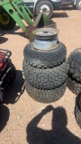 Set of 3 ATV tires w/1 extra Rim