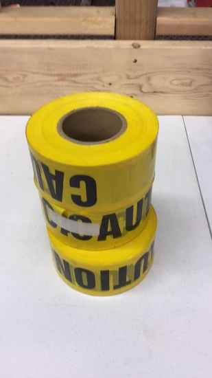 3 Rolls Of Caution Tape