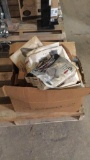 Box of assorted brake shoes