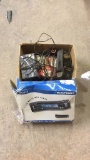 Box of battery charger/generator tester/radio