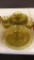 Lot of yellow depression glass