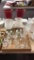 Lot of glass table lamps/ Texas candy dish &