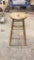 30” wooden stool