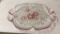 Vintage glass serving dish