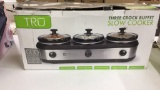3 crock buffet slow cooker