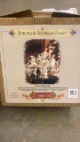 Porcelain Snowman Family
