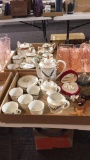 Tea set & misc items