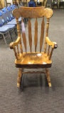 Wooden rocking chair