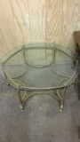 Glass coffee table & end table