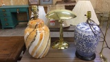 Lot of 3 lamps & lamp shades