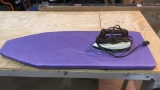Travel ironing board & iron