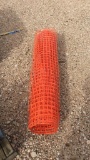 Orange safety fencing