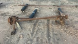 Pair of trailer axels.