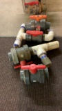 Lot of 4 true union ball valves.