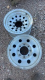 Pair of 16” Alum Chevy wheels