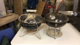 2 small tailgating bbq grills