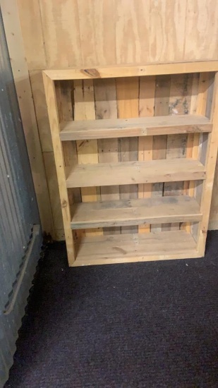 Rustic wood shelf
