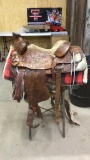 Handmade saddle by G.H. Vaught Rockwell, Tex