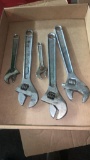 Lot of adjustable Wrenches