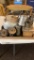 Lot of coffee grinder,pot,kettle & jars