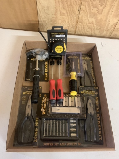 9pc homeowners tool kit-All new pieces