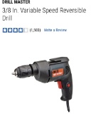 New DrillMaster 3/8? 120v variable speed