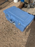 Blue sterilite storage container