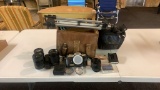 Lot of camera,lens,filters,tripod&bags