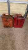 Lot of 2 jerry cans