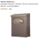 New bronze vertical wall mount locking mailbox
